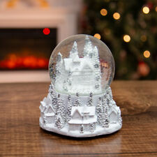 Wind Up Musical Snowglobe House Shake Glitter Dome Christmas Holiday Decoration