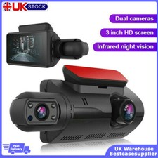 1080P Dual Lens Car Dash Cam Recorder G Sensor DVR Front and Rear Camera Video