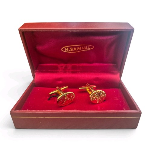 Vintage gold plated oval - plated,