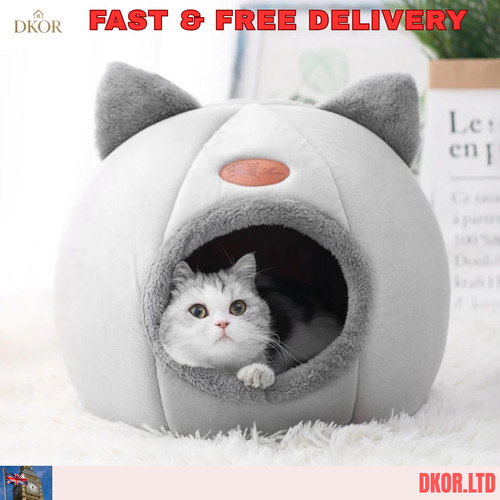 Large cat bed cave small - large,
