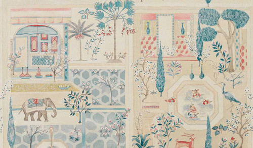 Sanderson curtain fabric - curtain,