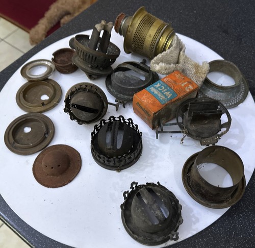 Vintage lamp burners used - lamp, burners,
