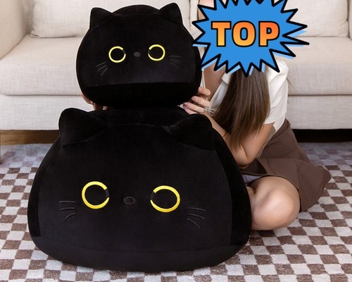 Kids cat plush pillow - pillow, cushion