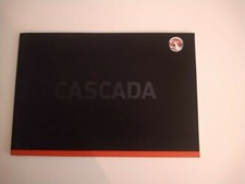 VAUXHALL CASCADA Convertible 1.4i 1.6i 2.0 CDTi SE Elite 43 Page Brochure 2013