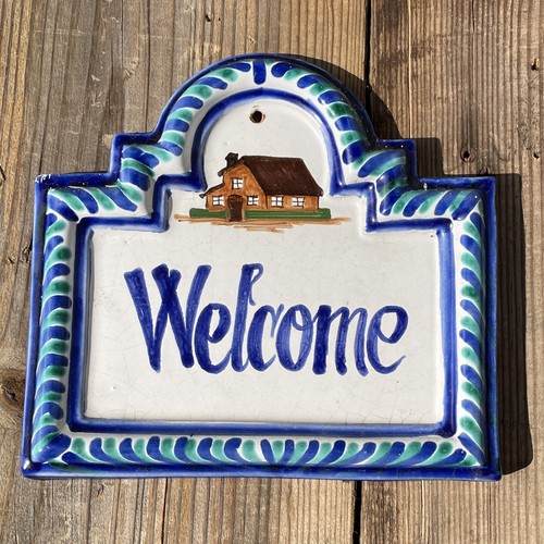 Welcome vintage ceramic - vintage,