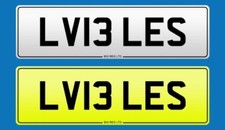 😍LOVELY LES LOVE LESLEY LESLIE LV13 LES LESLEE PRIVATE NUMBER PLATE LESLY LEWIS
