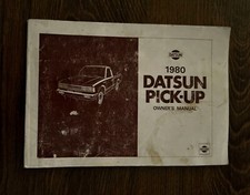 DATSUN 1980 Pick Up OWNER'S MANUAL