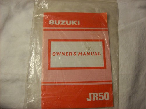 Suzuki oem owner - owner's, jr50