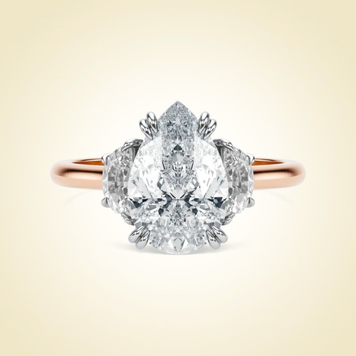 14k multi gold pear - pear, 3.80