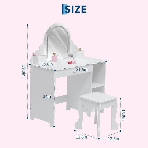 Dressing table with led - table,