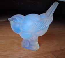 Opalescent Glass Bird Signed