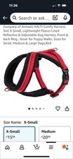 HALTI Comfy Harness,Lightweight Fleece-Lined Reflective & Adjustable -  XS