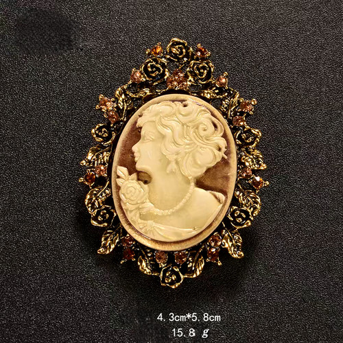 Victorian cameo brooch - cameo,