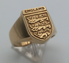 9ct Gold 3 Lions England