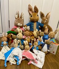 Peter Rabbit Soft Toy Teddy, Blankie Comforter & Book set Bundle -16 soft toys