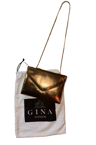Gina gold leather - gold,
