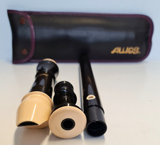 AULOS 309-E Recorder Three Piece Musical Instruments Orchestra Vintage Wind 48cm