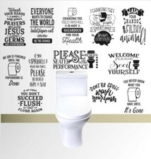 Wall art stickers for - , toilet