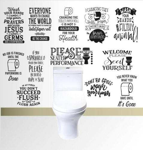 Wall art stickers for - , toilet