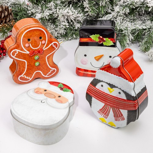 Christmas tins jars - jars, storage