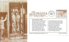 Postcard Cornish Tin Miners