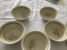 Royal Doulton Florinda Dessert Bowls Design Vintage Made In England x X 5