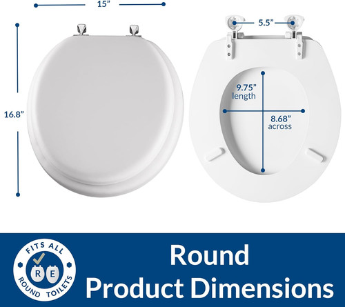 Padded toilet seat with - padded,
