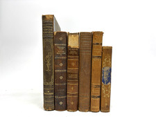 Damaged Old Books with Leather