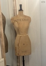 French Stockman Tailors Mannequin, Vintage Metal Tripod Base