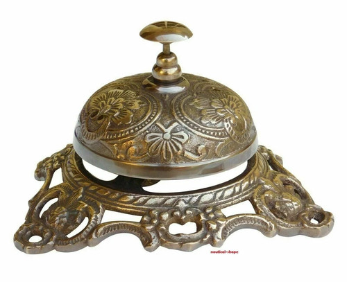 Brass reception calling bell - calling,