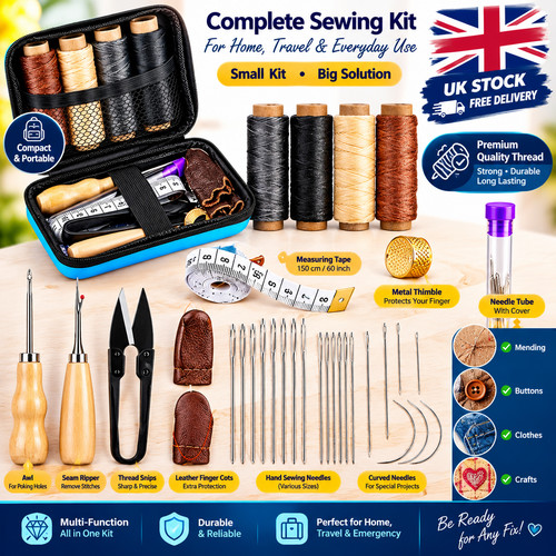 Leather sewing kit hand - kit,