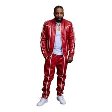 Men's Red Genuine Lambskin