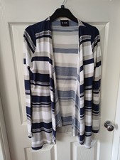 Striped Waterfall Cardigan