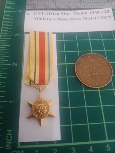 Gvi africa star medal - 6.,