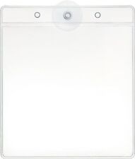 Permit Holder for Car Windscreen Parking Square Plastic Badge & Suction Cup 1PC