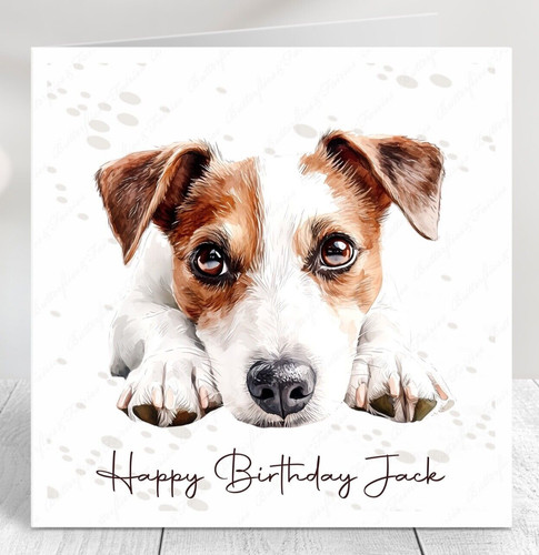 Personalised jack russell dog - jack,