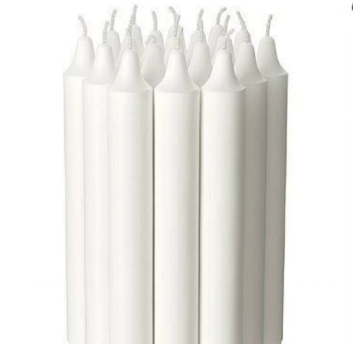 White candles packs 20 - 4x, packs,