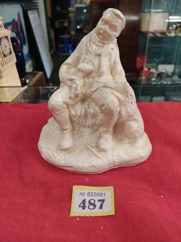 Vtg garden figurine concrete - garden,