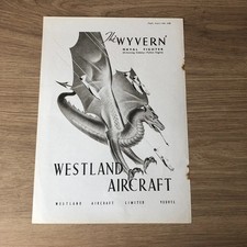 SAIR24 MAGAZINE ADVERT 11X8 THE WESTLAND “WYVERN” NAVAL FIGHTER