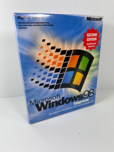 Microsoft windows second - 98,