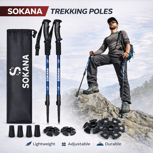 1pair telescopic walking - telescopic,