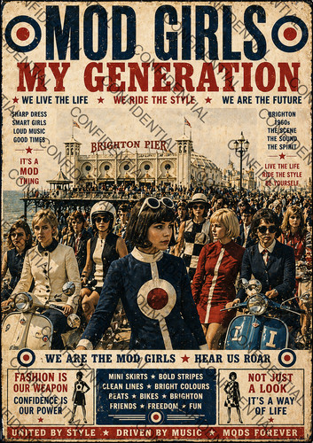 Mods girls rockers brighton - mods,