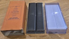Two Agfa 50-slide universal magazines/trays storage case  ORIGINAL CARD COVER 