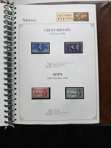 Kgvi 1946 victory - kgvi, stamp