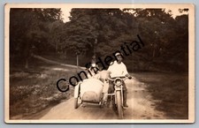 Real Photo Man Riding A Very