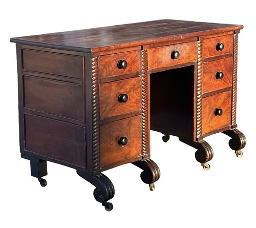 Victorian mahogany desk - victorian,