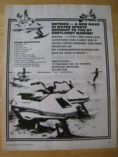 WETBIKE WATERSPORTS CORTLANDT MARINE 1982 POSTER ADVERT A4 SIZE FILE 19