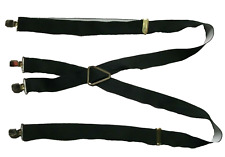 Braces Suspenders MENS Vintage Retro 1980s 1990s BLACK 