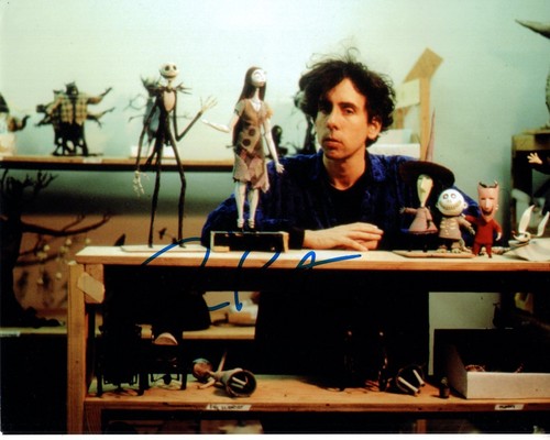 Tim burton signed 8x10 - signed, a