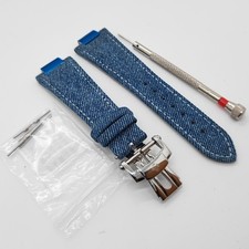 25 mm / 13 mm Canvas Folding Clasp Band Strap Fit Patek Philippe Wrist Watch